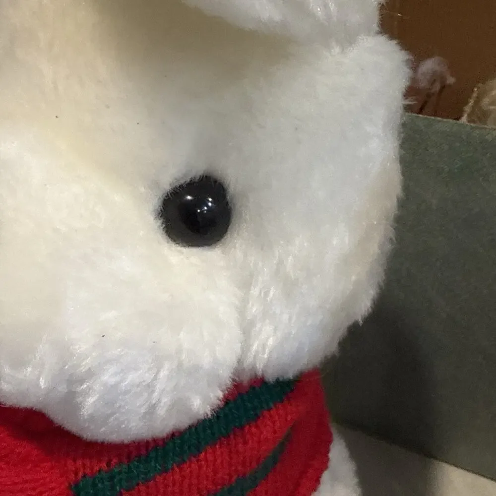 Vintage Sledding Bunny Red Sled 17